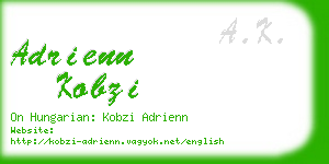 adrienn kobzi business card